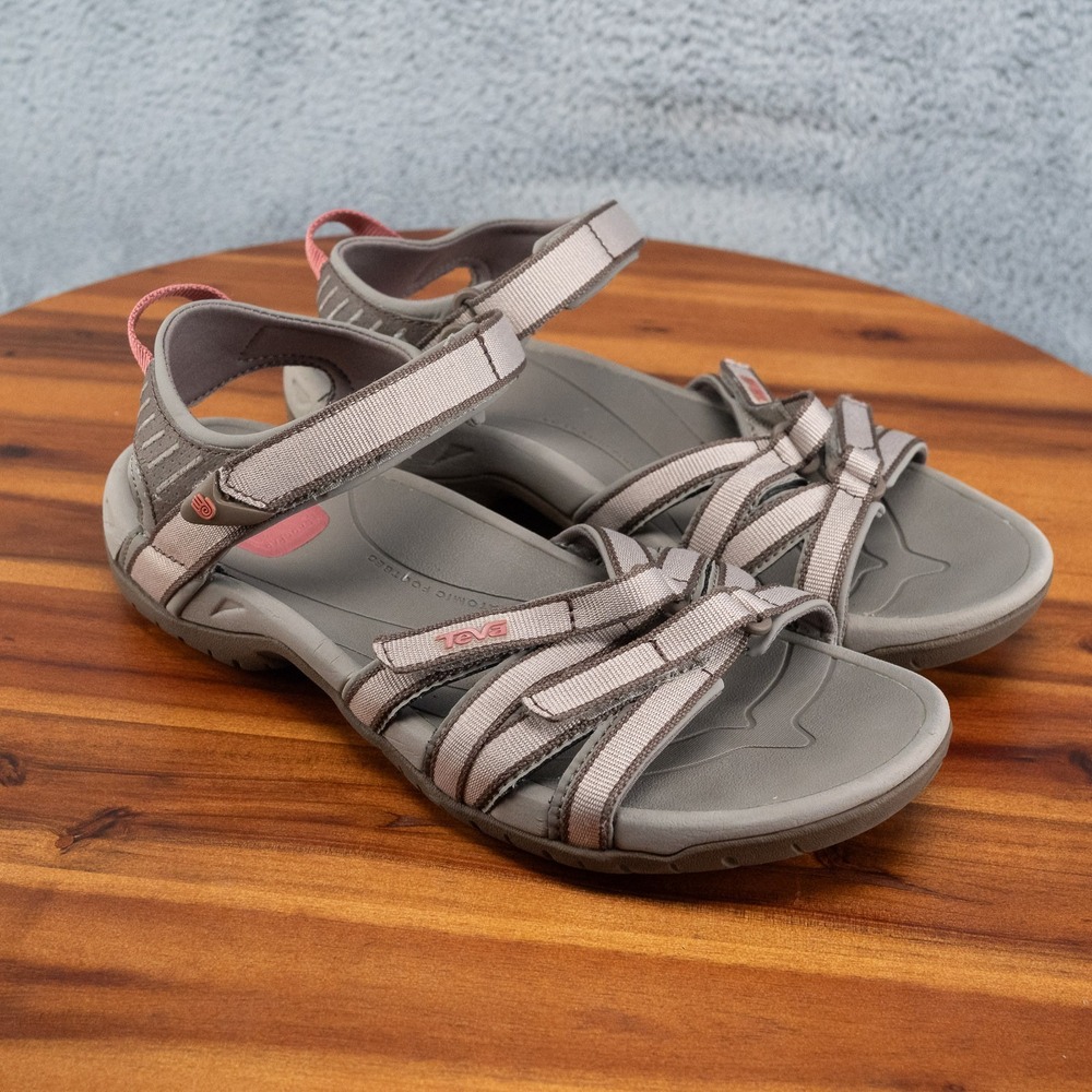 TEVA WOMEN TIRRA SIMPLY TAUPE STRAPPY SPORTS SANDALS US 9 / EU 40 / UK 7